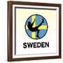 Sweden Soccer-null-Framed Giclee Print