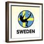 Sweden Soccer-null-Framed Premium Giclee Print