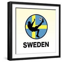 Sweden Soccer-null-Framed Premium Giclee Print