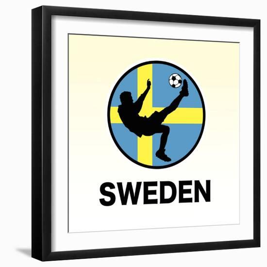 Sweden Soccer-null-Framed Premium Giclee Print