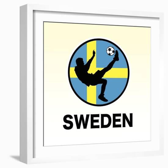 Sweden Soccer-null-Framed Premium Giclee Print