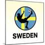 Sweden Soccer-null-Mounted Premium Giclee Print