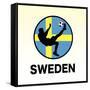 Sweden Soccer-null-Framed Stretched Canvas