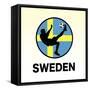 Sweden Soccer-null-Framed Stretched Canvas