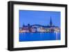 Sweden, Stockholm at dusk-Walter Bibikow-Framed Photographic Print