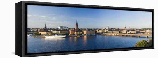 Sweden, Stockholm, City View, MŠlar-See, Panorama-Rainer Mirau-Framed Stretched Canvas
