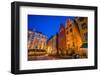 Sweden, Stockholm, Gamla Stan, Old Town, buildings of the Stortorget Square, dusk-Walter Bibikow-Framed Photographic Print