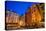 Sweden, Stockholm, Gamla Stan, Old Town, buildings of the Stortorget Square, dusk-Walter Bibikow-Stretched Canvas