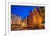 Sweden, Stockholm, Gamla Stan, Old Town, buildings of the Stortorget Square, dusk-Walter Bibikow-Framed Photographic Print