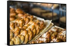 Sweden, Stockholm, Gamla Stan, Old Town, old town bakery, traditional cardamon buns-Walter Bibikow-Framed Stretched Canvas