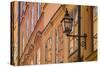 Sweden, Stockholm, Gamla Stan, Old Town, Royal Palace, old town building detail-Walter Bibikow-Stretched Canvas