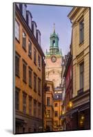 Sweden, Stockholm, Gamla Stan, Old Town, Storkyrkan Cathedral, dusk-Walter Bibikow-Mounted Photographic Print