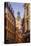 Sweden, Stockholm, Gamla Stan, Old Town, Storkyrkan Cathedral, dusk-Walter Bibikow-Stretched Canvas
