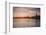 Sweden, Stockholm, Stockholm City Hall and Riddarholmen church, sunset-Walter Bibikow-Framed Photographic Print