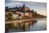 Sweden, Stockholm, view towards Sodermalm neighborhood, sunset-Walter Bibikow-Mounted Photographic Print