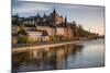 Sweden, Stockholm, view towards Sodermalm neighborhood, sunset-Walter Bibikow-Mounted Photographic Print