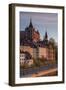 Sweden, Stockholm, view towards Sodermalm neighborhood, sunset-Walter Bibikow-Framed Photographic Print