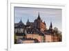 Sweden, Stockholm, view towards Sodermalm neighborhood, sunset-Walter Bibikow-Framed Photographic Print