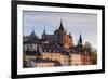 Sweden, Stockholm, view towards Sodermalm neighborhood, sunset-Walter Bibikow-Framed Photographic Print