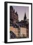 Sweden, Stockholm, view towards Sodermalm neighborhood, sunset-Walter Bibikow-Framed Photographic Print