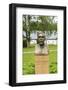 Sweden, Varmland, Karlskoga, Bjorkholm, the home of inventor Alfred Nobel, statue of Nobel-Walter Bibikow-Framed Photographic Print