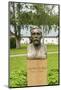 Sweden, Varmland, Karlskoga, Bjorkholm, the home of inventor Alfred Nobel, statue of Nobel-Walter Bibikow-Mounted Photographic Print