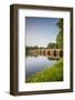 Sweden, Varmland, Karlstad, bridge, longest stone arch bridge in Sweden, built 1797-Walter Bibikow-Framed Photographic Print