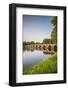 Sweden, Varmland, Karlstad, bridge, longest stone arch bridge in Sweden, built 1797-Walter Bibikow-Framed Photographic Print