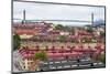 Sweden, Vastragotland and Bohuslan, Gothenburg, high angle view of the Alvsborgsbron bridge-Walter Bibikow-Mounted Photographic Print