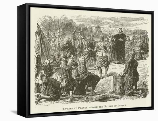 Swedes at Prayer before the Battle of Lutzen-null-Framed Stretched Canvas