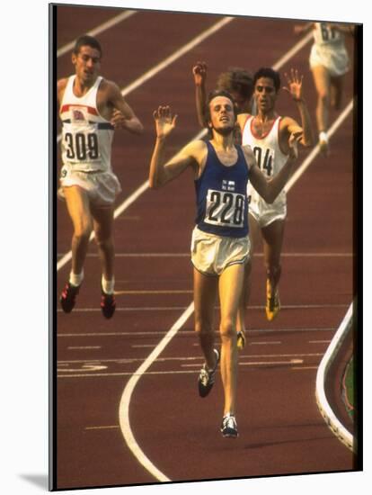 Swedish Athlete Lasse Viren in the Lead During 5,000M Race at Summer Olympics-John Dominis-Mounted Premium Photographic Print