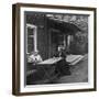 Swedish Author Selma Lagerlöf and Her Mother, Louise, 1909-null-Framed Giclee Print