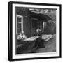 Swedish Author Selma Lagerlöf and Her Mother, Louise, 1909-null-Framed Giclee Print