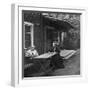 Swedish Author Selma Lagerlöf and Her Mother, Louise, 1909-null-Framed Giclee Print