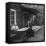 Swedish Author Selma Lagerlöf and Her Mother, Louise, 1909-null-Framed Stretched Canvas