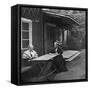 Swedish Author Selma Lagerlöf and Her Mother, Louise, 1909-null-Framed Stretched Canvas