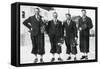 Swedish Cross-Country Ski Team, Winter Olympic Games, Garmisch-Partenkirchen, Germany, 1936-null-Framed Stretched Canvas