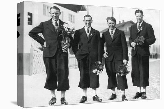 Swedish Cross-Country Ski Team, Winter Olympic Games, Garmisch-Partenkirchen, Germany, 1936-null-Stretched Canvas