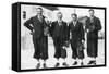 Swedish Cross-Country Ski Team, Winter Olympic Games, Garmisch-Partenkirchen, Germany, 1936-null-Framed Stretched Canvas