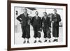 Swedish Cross-Country Ski Team, Winter Olympic Games, Garmisch-Partenkirchen, Germany, 1936-null-Framed Giclee Print