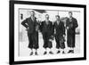 Swedish Cross-Country Ski Team, Winter Olympic Games, Garmisch-Partenkirchen, Germany, 1936-null-Framed Giclee Print