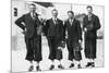 Swedish Cross-Country Ski Team, Winter Olympic Games, Garmisch-Partenkirchen, Germany, 1936-null-Mounted Giclee Print