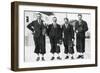 Swedish Cross-Country Ski Team, Winter Olympic Games, Garmisch-Partenkirchen, Germany, 1936-null-Framed Giclee Print