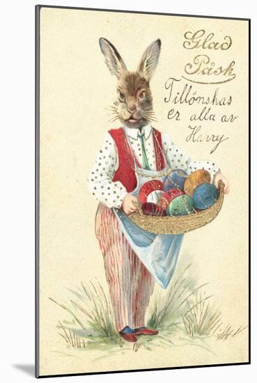 Swedish Easter Card-null-Mounted Giclee Print