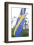 Swedish flag, close up-Andrea Lang-Framed Photographic Print