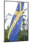 Swedish flag, close up-Andrea Lang-Mounted Photographic Print