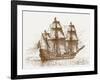 Swedish Flagship Mars (Makalö) before the Battle of Gotland-Öland, 30-31 May 1564, C. 1908-Jacob Hägg-Framed Giclee Print