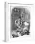 Swedish Nisse Stealing Flour-null-Framed Art Print