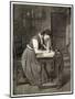 Swedish Peasant Woman Writing with a Quill-A. Jernberg-Mounted Art Print