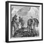 Swedish Peasants Mining-null-Framed Giclee Print